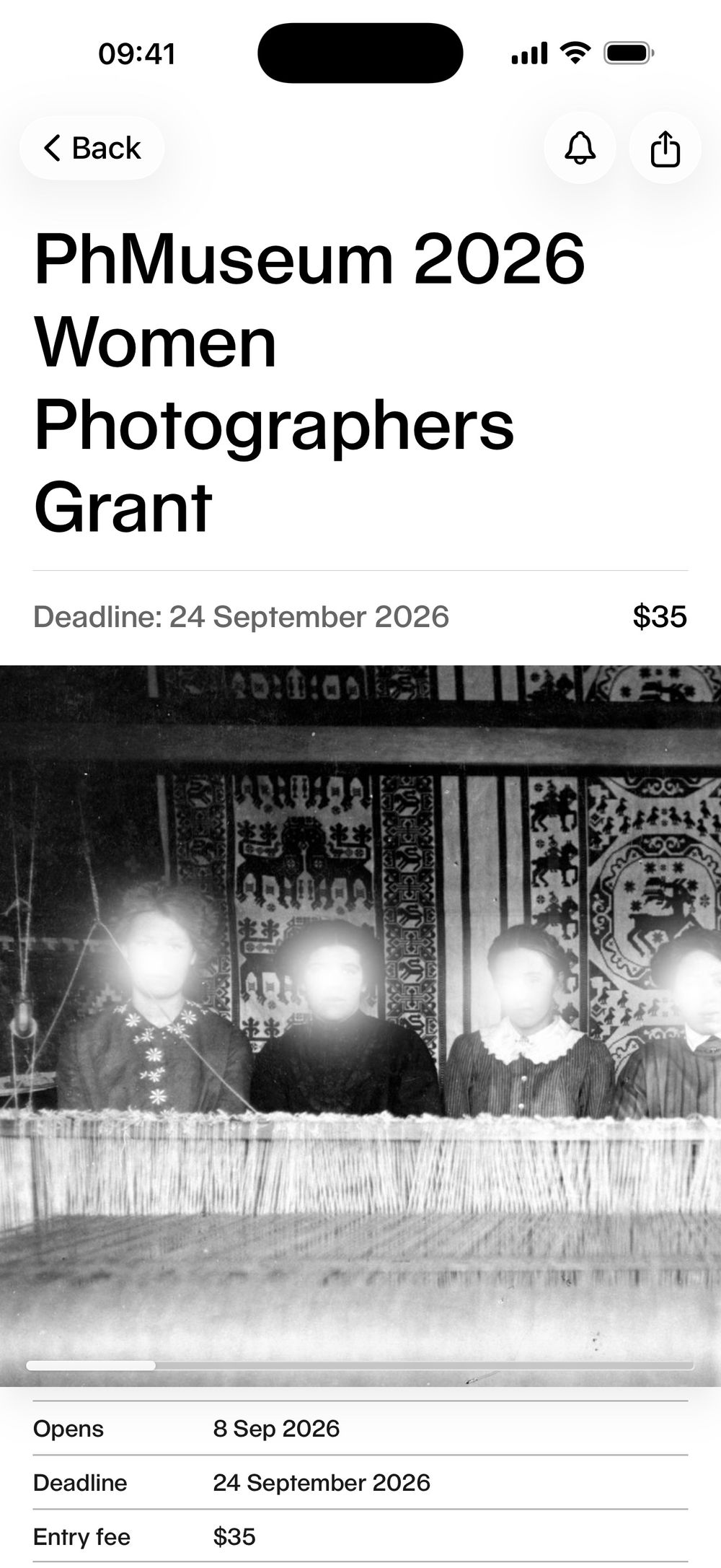 Keep connected with PhMuseum’s own Grants Programme. on iOS