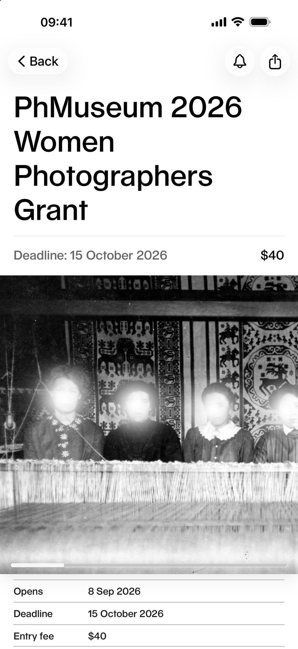 Keep connected with PhMuseum’s own Grants Programme. on iOS