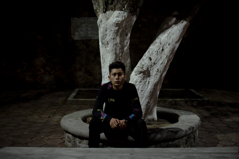 © Evelyn Corte Espinosa - Yosva sitting behind the church, meeting point for several young people