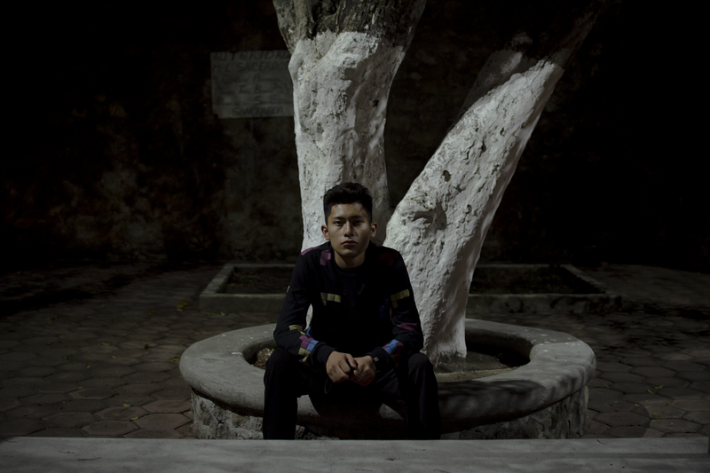 © Evelyn Corte Espinosa - Yosva sitting behind the church, meeting point for several young people