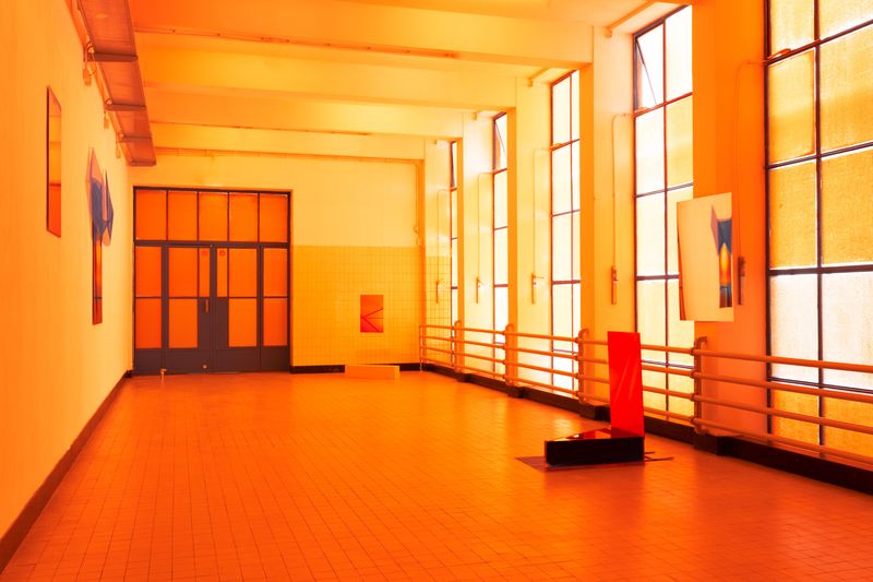 © Katarina Juricic - Documentation of 'Orange&Blue: Oasis', installation presented at Royal Academy of Art, The Hague