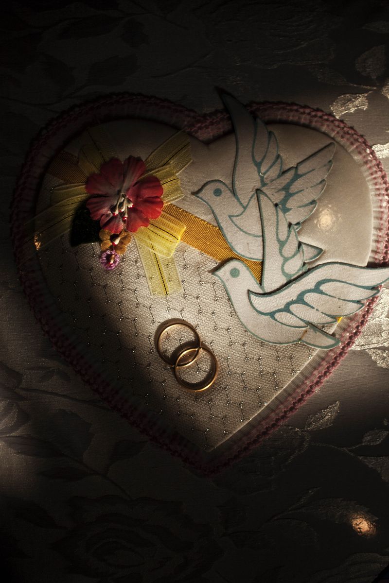 © Irene Barlian - The cover of my parents wedding album. I learn more about my parents and their relationship after my father died.