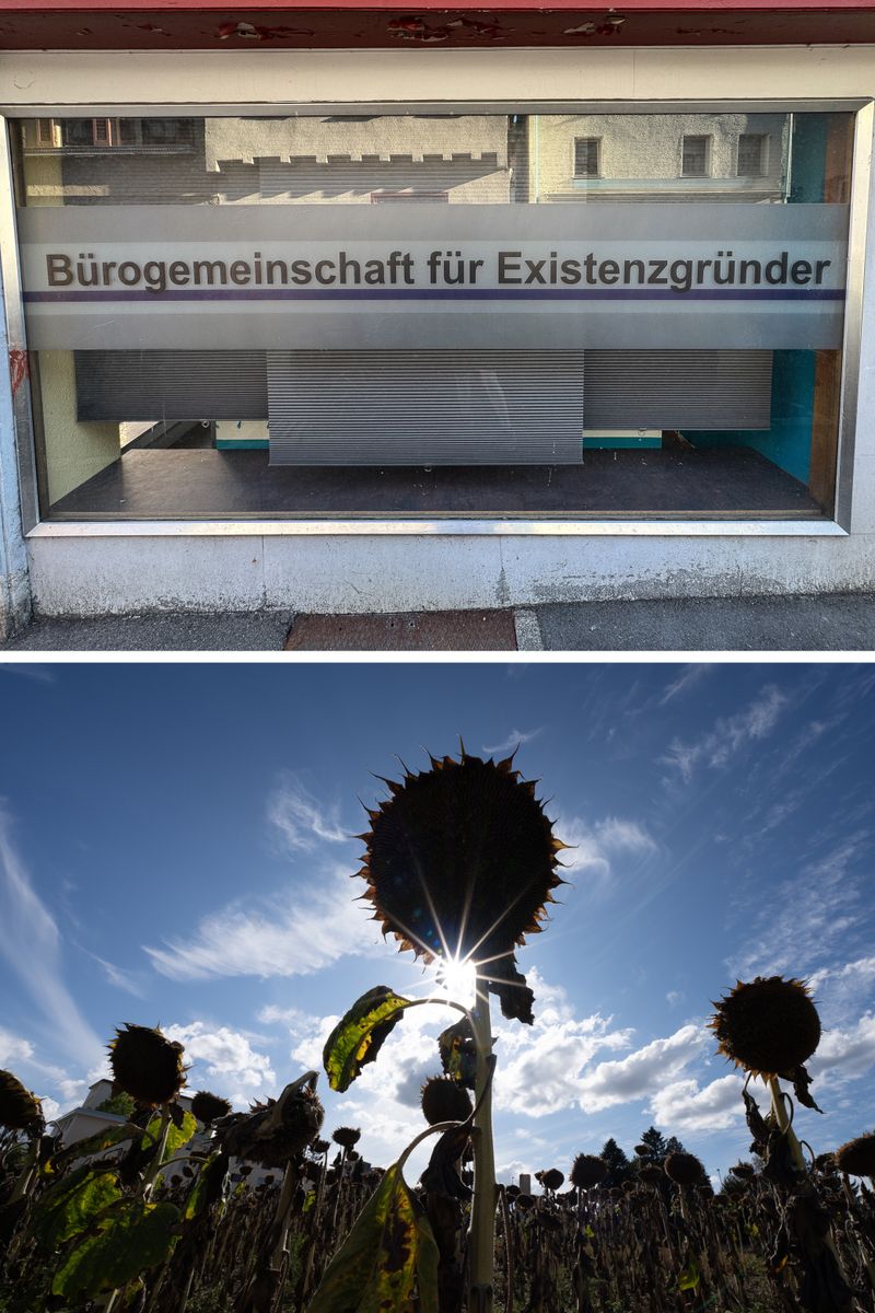 © Ariane Totzke - "Shared Office for Start-ups". A promise of beginnings, left behind. The sun still shines. The future has already faded.