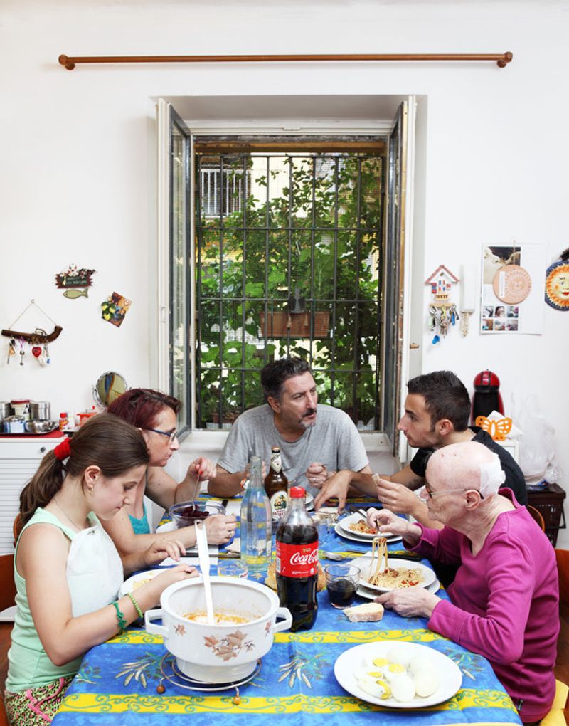 © Niccolò Rastrelli - Sunday June 15, 2014 – Milan Lunch in private house Menu: pasta with sausage sauce, boiled eggs, salami and cheese