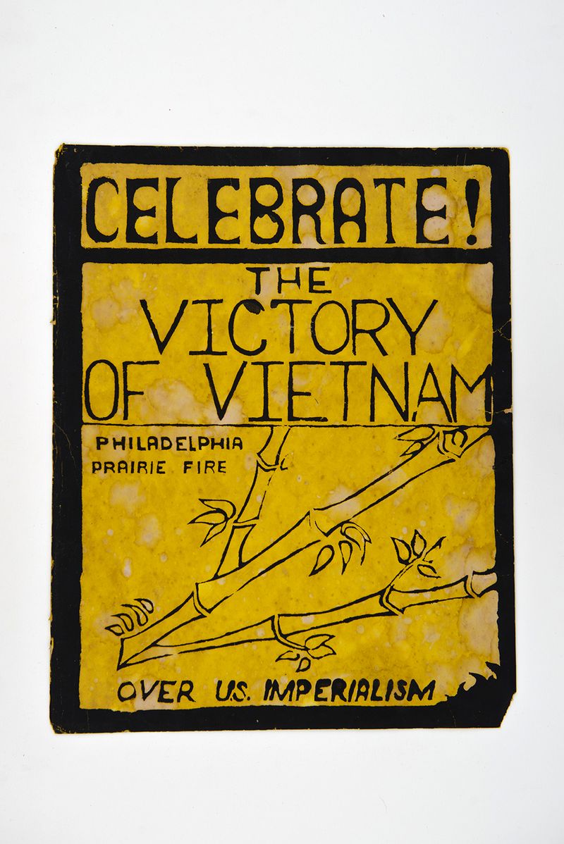 © Alice Proujansky - A poster celebrating the outcome of the Vietnam War, screenprinted by my mother.