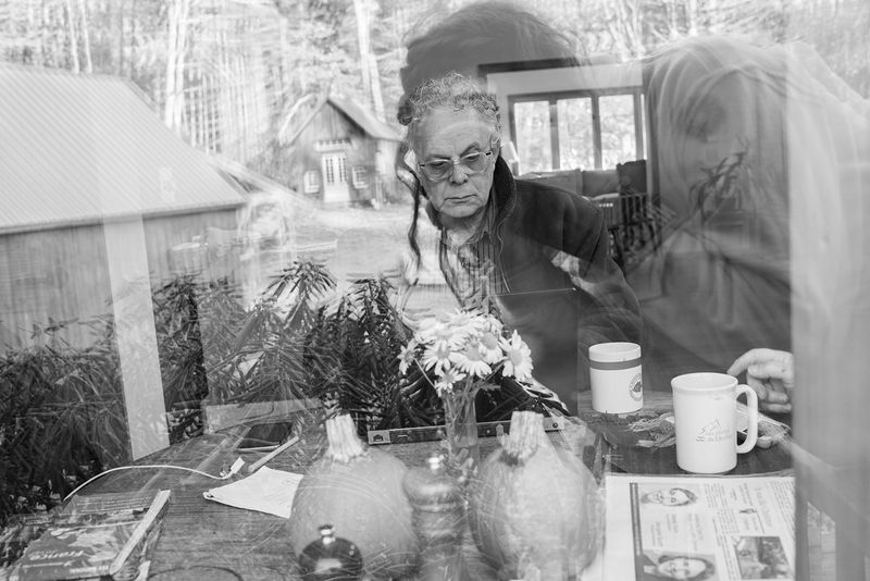 © Alice Proujansky - I photograph my dad as he works at home in Leverett, MA in 2018.