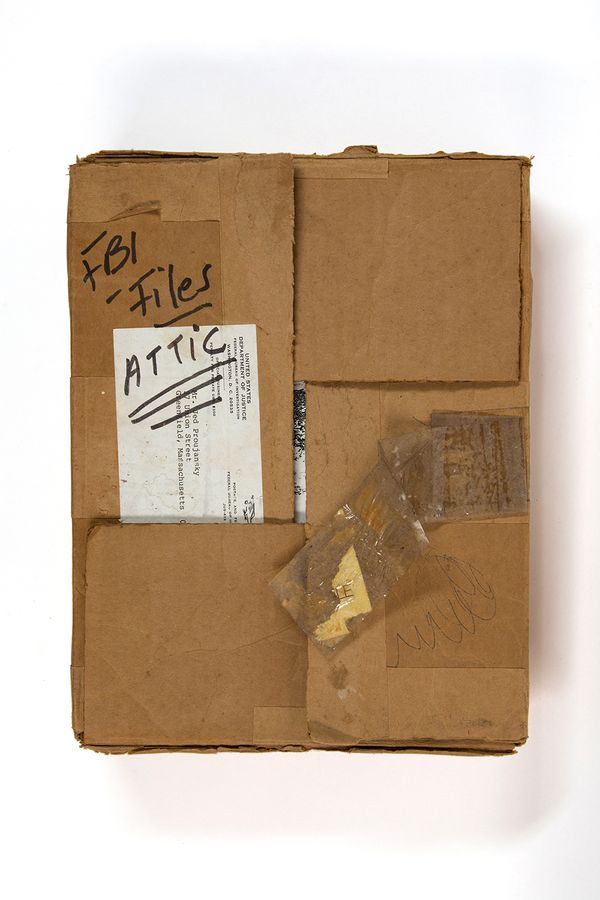 © Alice Proujansky - My father Jed Proujansky's FBI file in a box marked with his handwriting.
