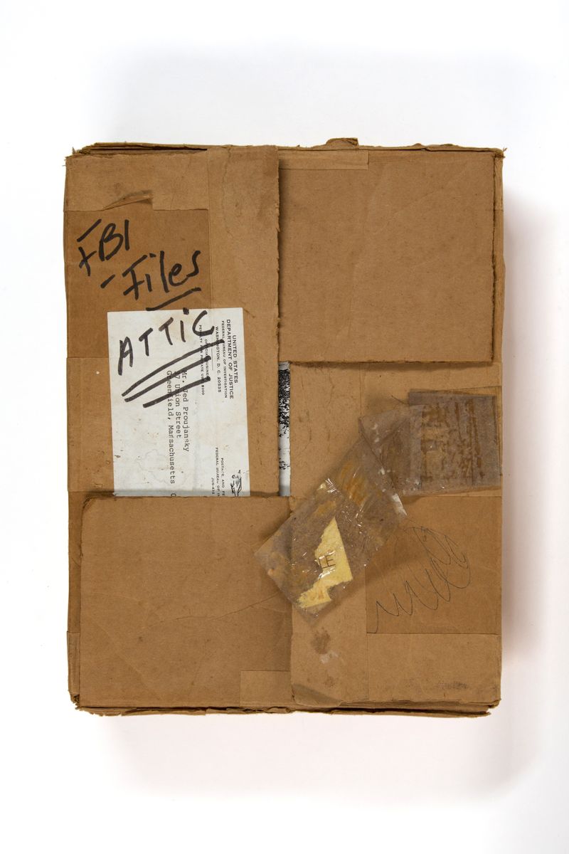 © Alice Proujansky - Box containing my dad’s FBI file, obtained through his 1979 Freedom of Information Act Request.
