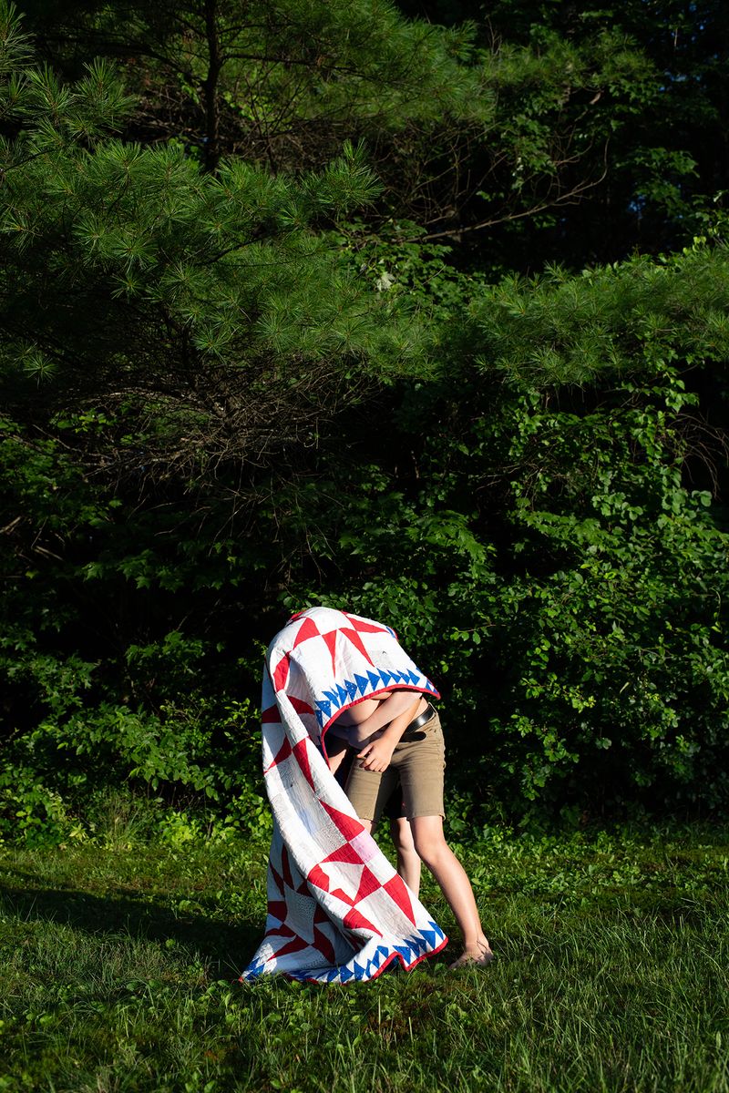 © Alice Proujansky - Will, Theo and my Pattern I, Northfield, MA, 2023. Inkjet Print, 15 x 22 in.