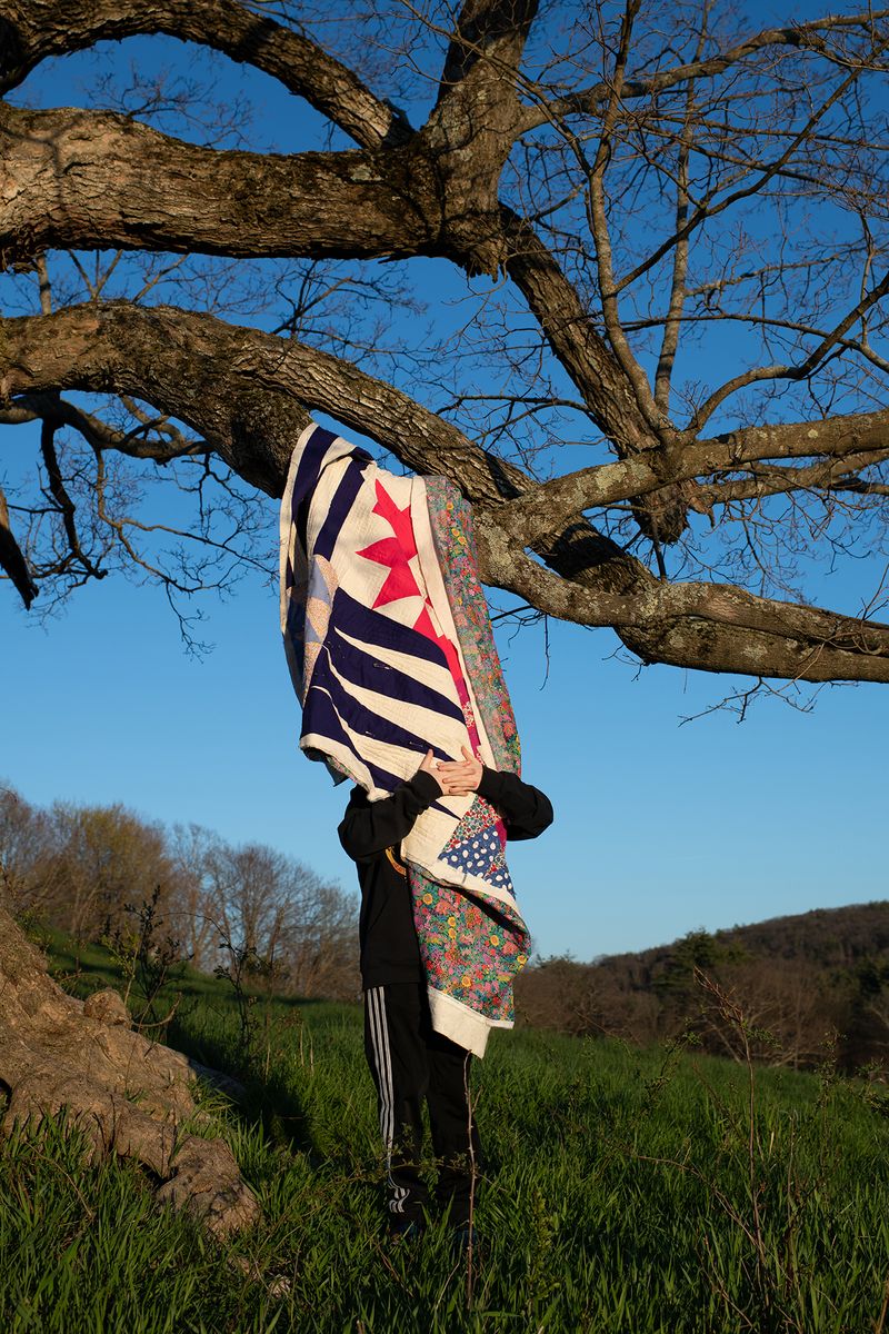 © Alice Proujansky - Will and my Pattern II Embrace, Gill, MA, 2024. Inkjet Print, 15 x 22 in.