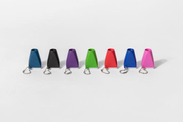 © Alejandro "Luperca" Morales - Juárez Archive, 2020–. Novelty magnifying keychains containing 35mm slides.