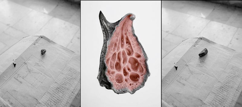 © Chen Chuanduan - Chen Chuanduan, Fruit-Core Universe and the Heart Pierced by Meteorites, from the series Everett’s Notes, 2024