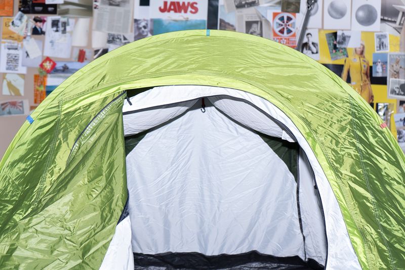 © Manuela Lorente - 12_Leire's tent. - People have prejudices about what I do. - People can be a shitty moralist.