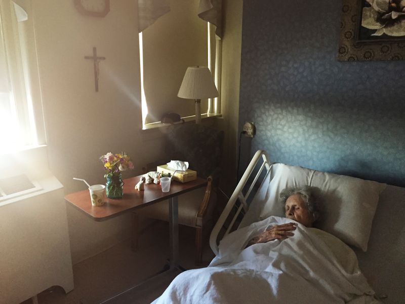 © Barbara Peacock - Carroll - age 95 ' Are you my husband, can you take me home?'