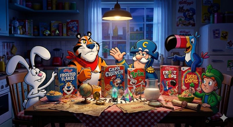 © The Fast Packaging - Image from the 10 Cereal Mascots with Bizarre Backstories You Never Knew | The Fast Packaging photography project