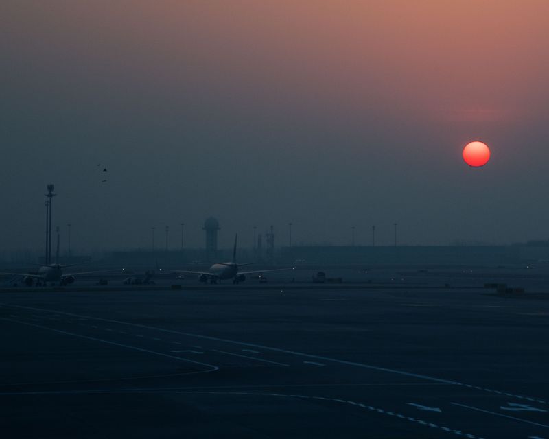 © Alexandra Dautel - Arriving in Beijing with Malaysia Airlines flight, personal photograph, March 2024