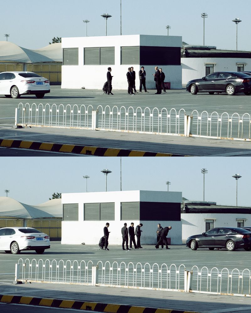 © Alexandra Dautel - Taxis drivers waiting in Beijing, personal photography, March 2024