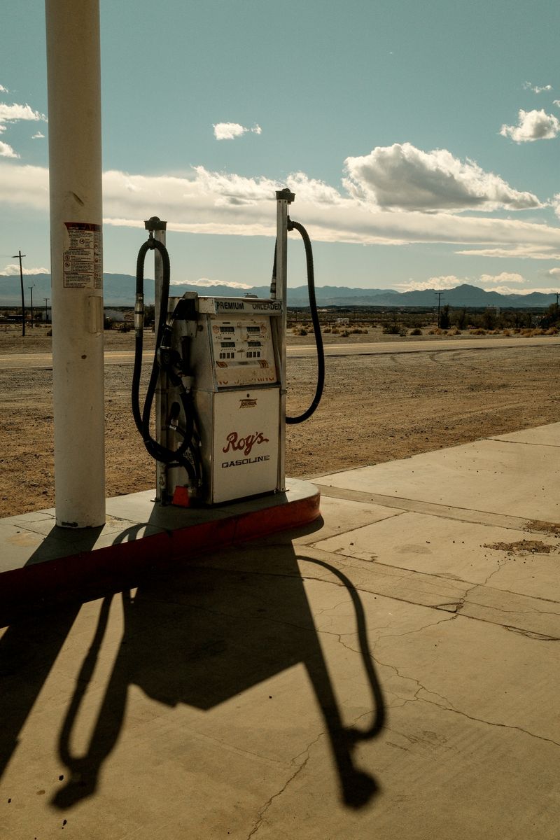 © Gem Redford - Amboy, Mojave Desert, CaliforniaVintage gas pump at Roys roadside stop.