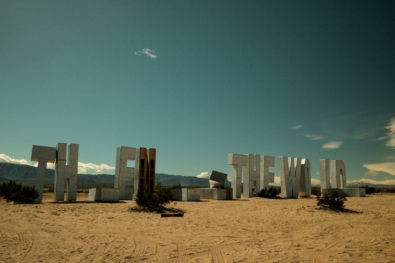 © Gem Redford - Twentynine Palms, CaliforniaDesert installation near roadside attraction.
