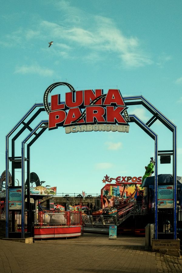 © Gem Redford - Luna Park entrance, Scarborough, North Yorkshire