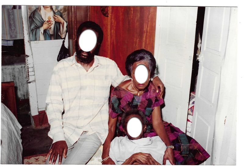 © RaÏssa Bibrac - Archive of my grandmother and her eldest son Hugues at my grandfather’s bedside, taken in the 1980s in the family home.