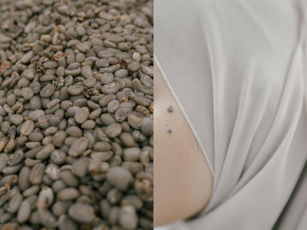 © Reza Saifullah - Gayo coffee beans and my wife, 2024.