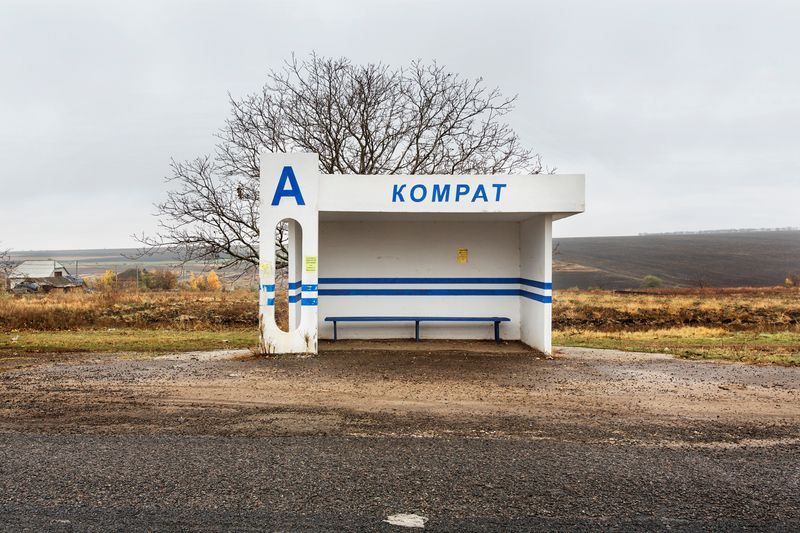 © Alessandro Vincenzi - Moldova. Comrat, Gagauzia - November 2017Bus stop at the outskirts of Comrat.