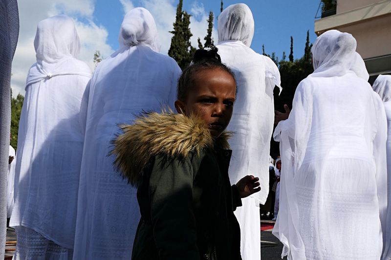 © Stefanos Chronis - Ceremony by Coptic Christians immigrants from Eritrea in Athens