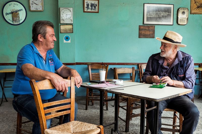 © Stefanos Chronis - Local cafe, Aitoliko village near Messolongi city