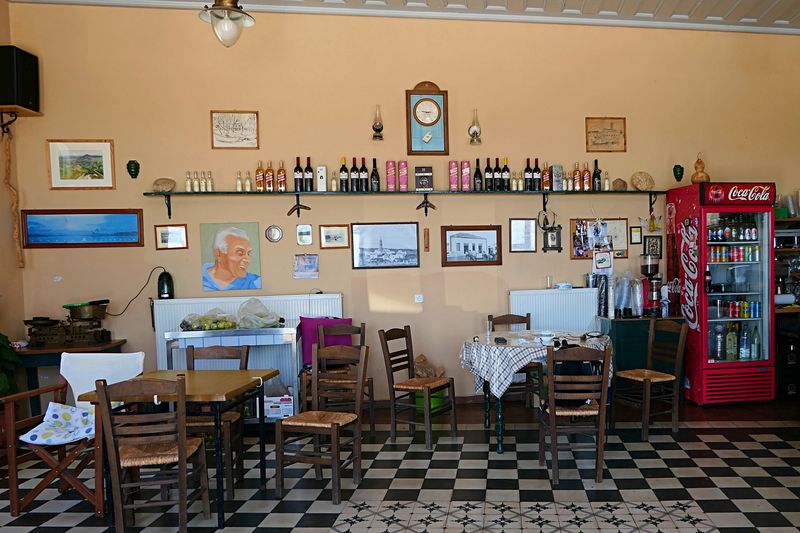 © Stefanos Chronis - Local cafe, Mitata village, Kythera island.
