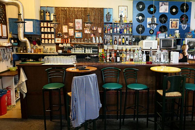 © Stefanos Chronis - Traditional coffee shop, Dryopida village Kythnos island.