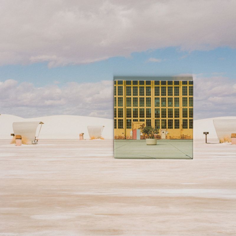 © Diana Cheren Nygren - Incoming MailImage with mounted acrylic inset. Landscape - White Sands National Park. Inset - Alameda California.