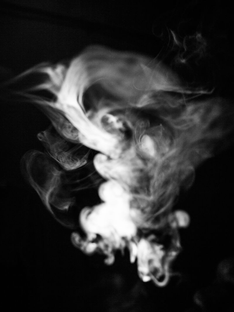 © Toni Arnau - Smoke produced by Yark, 30, addicted to Ice for 10 years. Phnom Penh, Cambodia, 2017.