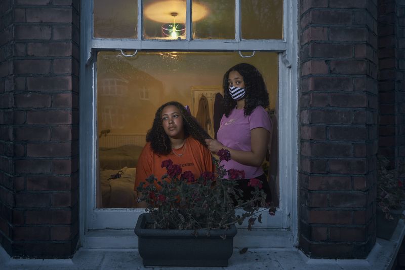 © Julia Fullerton-batten - Serena and Chloe, Lockdown Day 16