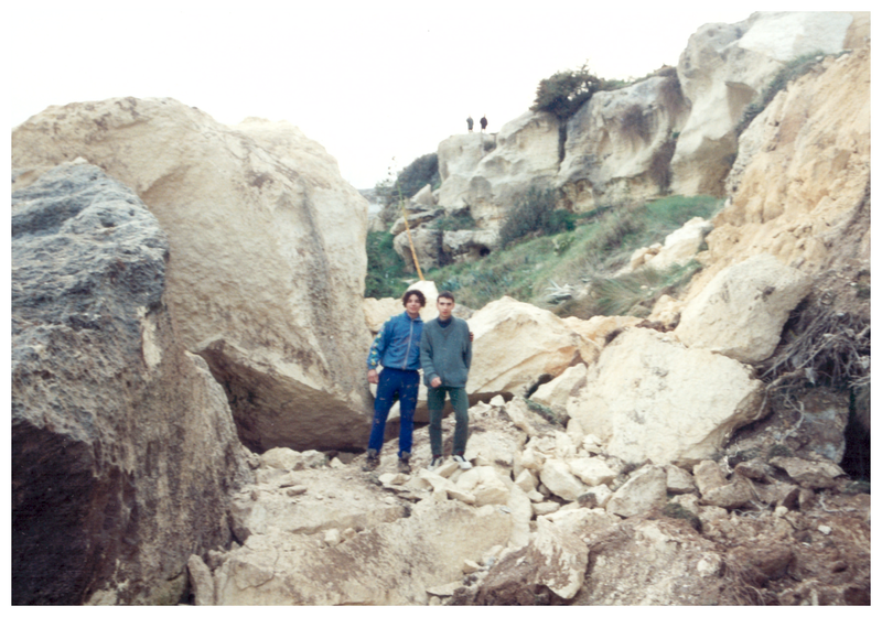 © Francesco Conti - Vernacular photo, the day the cliff collapsed, Torre dell'Orso (LE), Italy, 1990s.