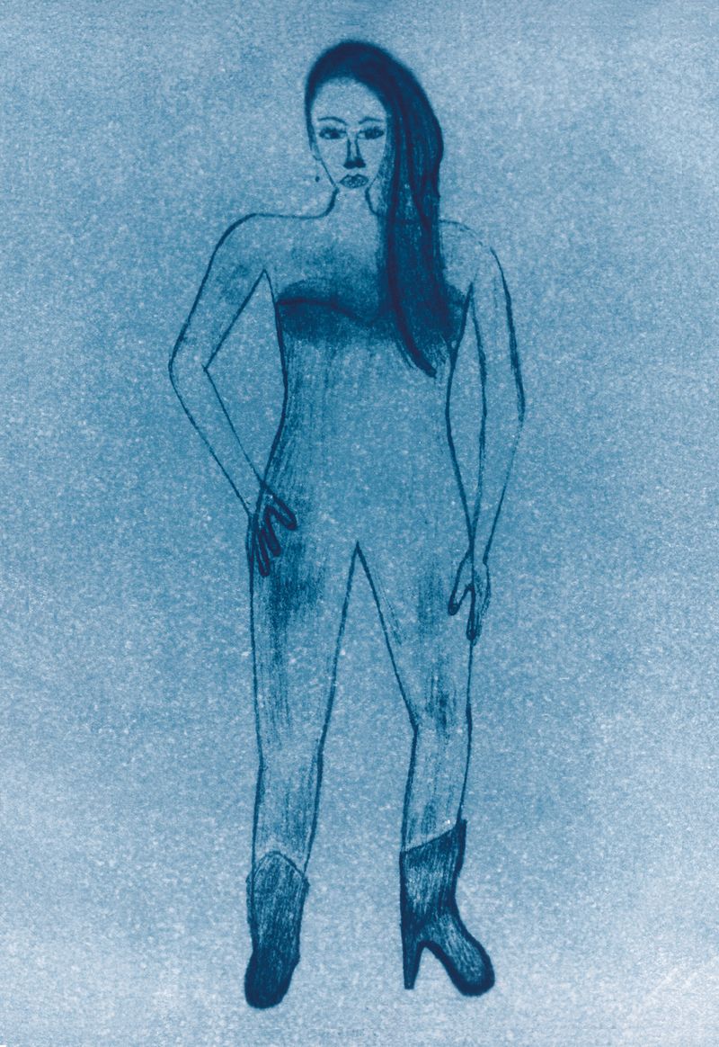 © Giulia Iacolutti - America's self-portrait. When I asked them how they remember their body before entering, they answer "with heels"