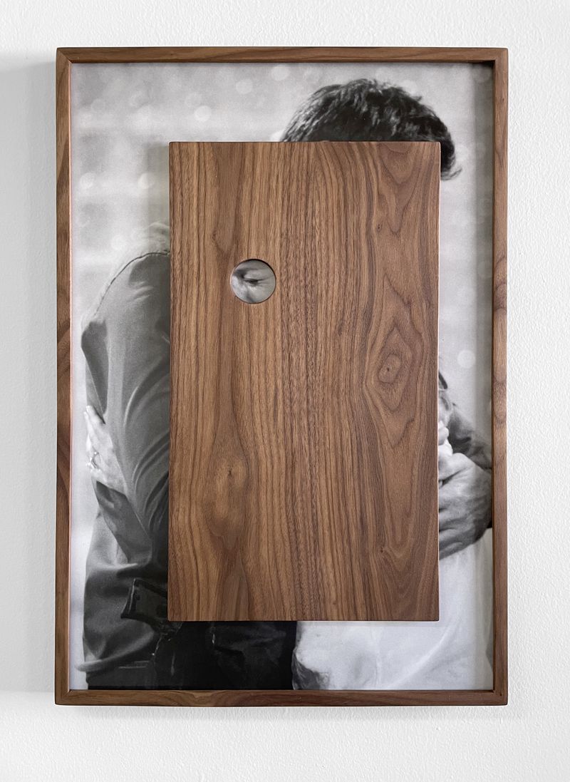 © Eli Craven - "Condolence No. 1" Archival Pigment Print, Walnut Panel, and Artist's Frame(Unique)2023