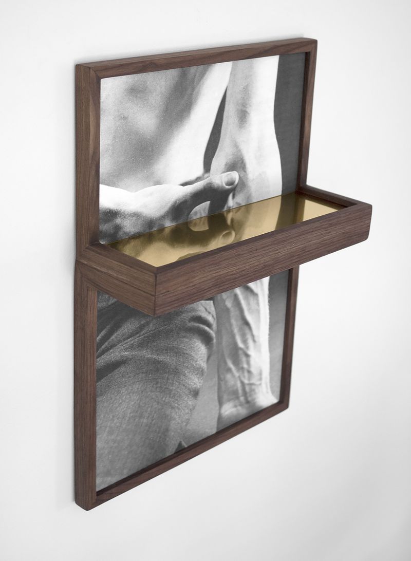 © Eli Craven - "Venous Flow." Archival Pigment Print, Brass Sheets, Artist's Frame. (Unique)2022