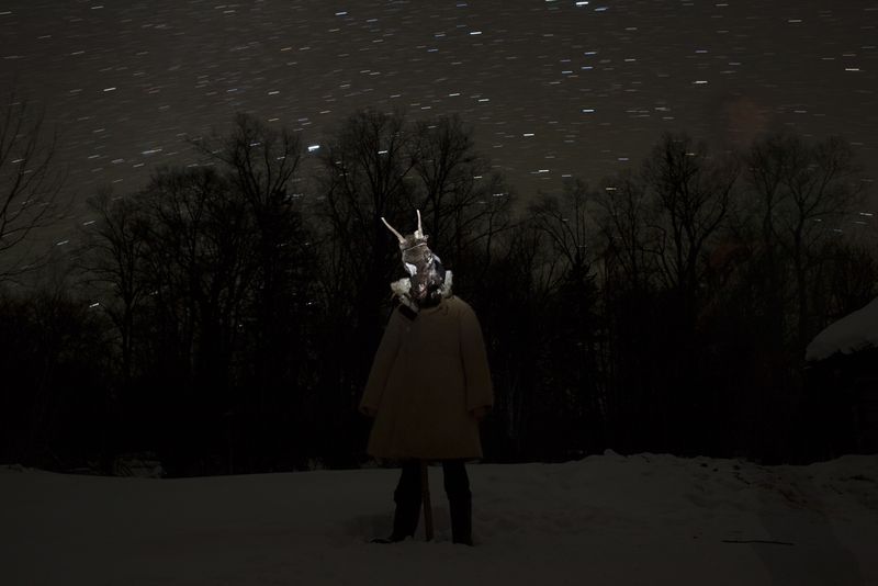 © Alvaro Laiz - Roe-deer man under the Orion (the Hunter) constellation