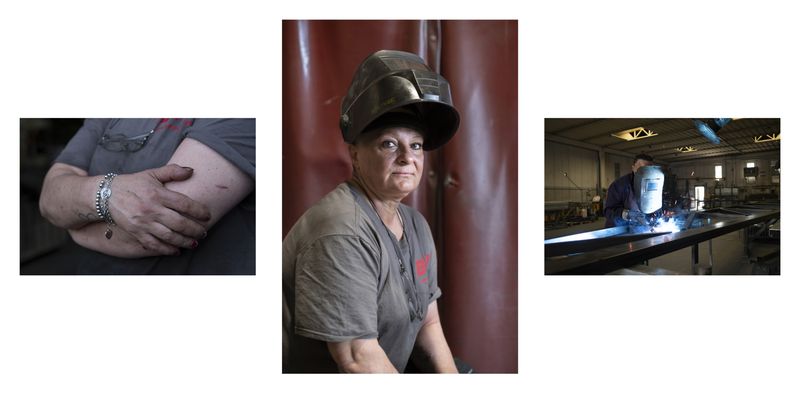 © ELISA MARIOTTI - Patrizia Vitale. Welder for fifteen years.