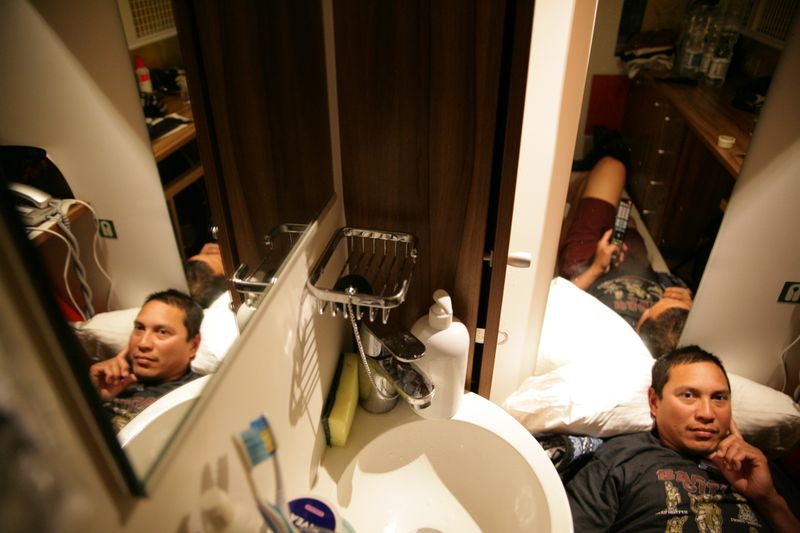 © Martyna Bec - Having rest in single share cabin, befor nightshift. My private space is a 4 m2 cabin