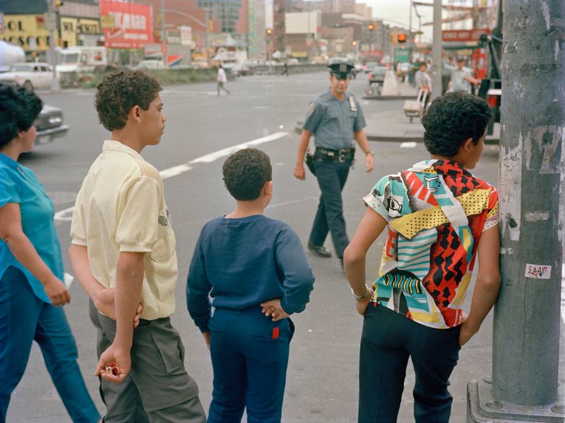 © Tria Giovan - Stop Light on Delancey Street-1988. From the series Loisaida Street Work-1984 to 1990.