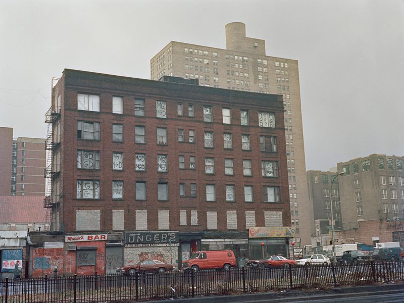© Tria Giovan - Mendel's Unger's and George's on Delancey Street-1987. From the series Loisaida Street Work-1984 to 1990.