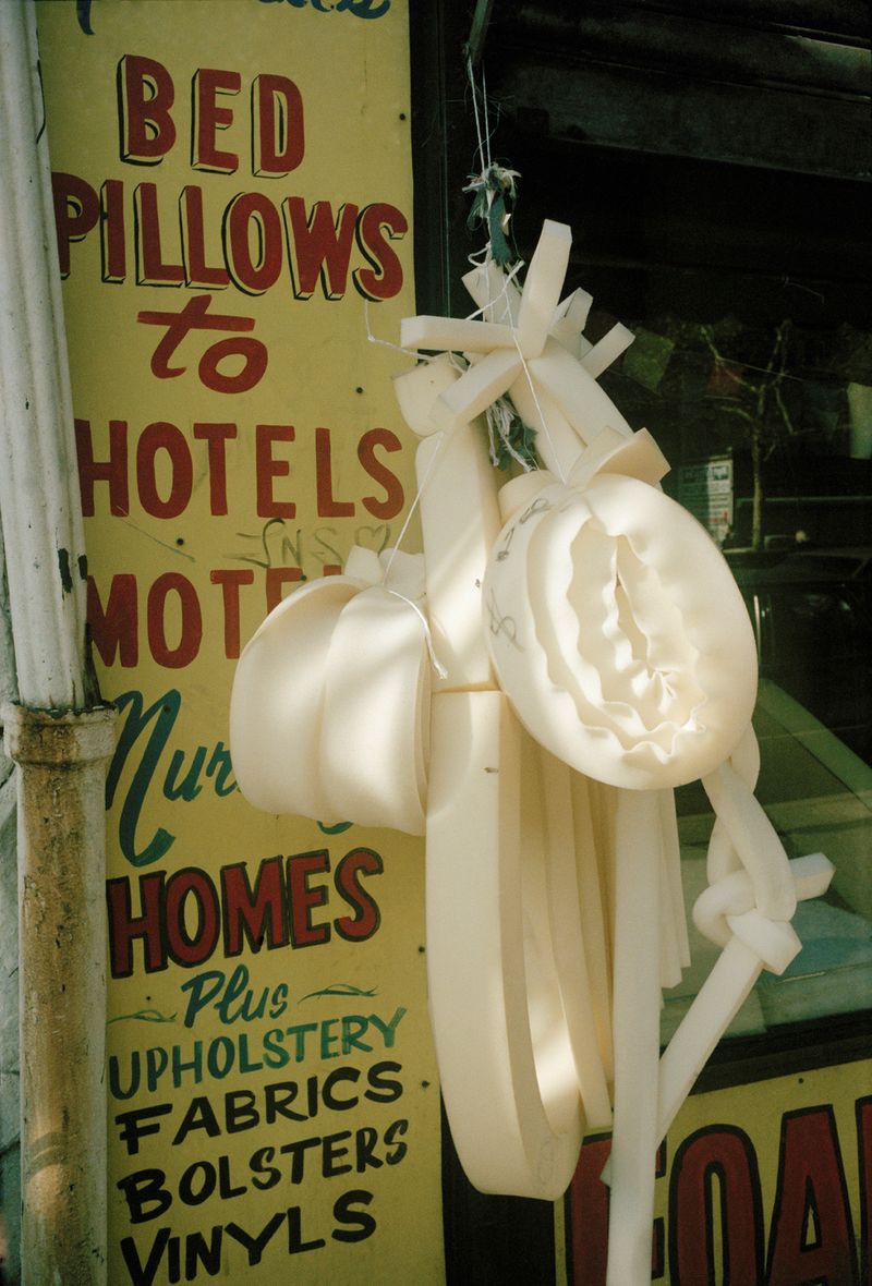 © Tria Giovan - Foam Store on Allen Street-1984. From the series Loisaida Street Work-1984 to 1990.