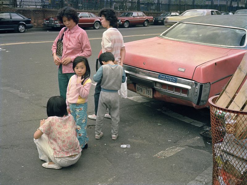 © Tria Giovan - Pink on Forsyth Street-1986. From the series Loisaida Street Work-1984 to 1990.