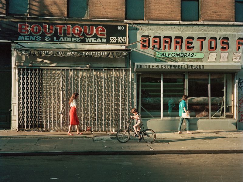 © Tria Giovan - Barreto's on Stanton Street-1987. From the series Loisaida Street Work-1984 to 1990.