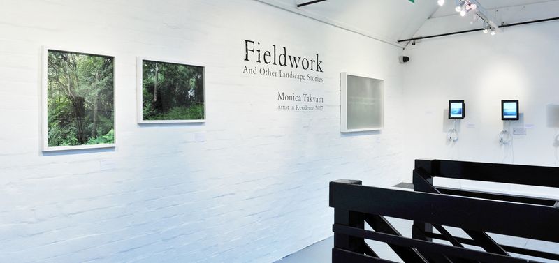 © Monica Takvam - Installation shot, Fieldwork and Other Landscape Stories, Watts Contemporary Gallery, 2017