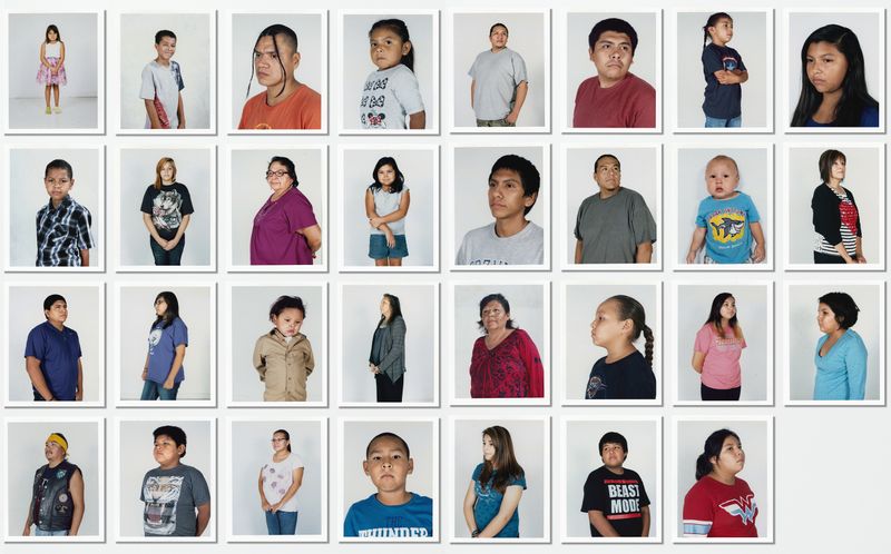 © Benjamin Rasmussen - Thirty-one descendents of Tom White Shirt. Eads, Oklahoma