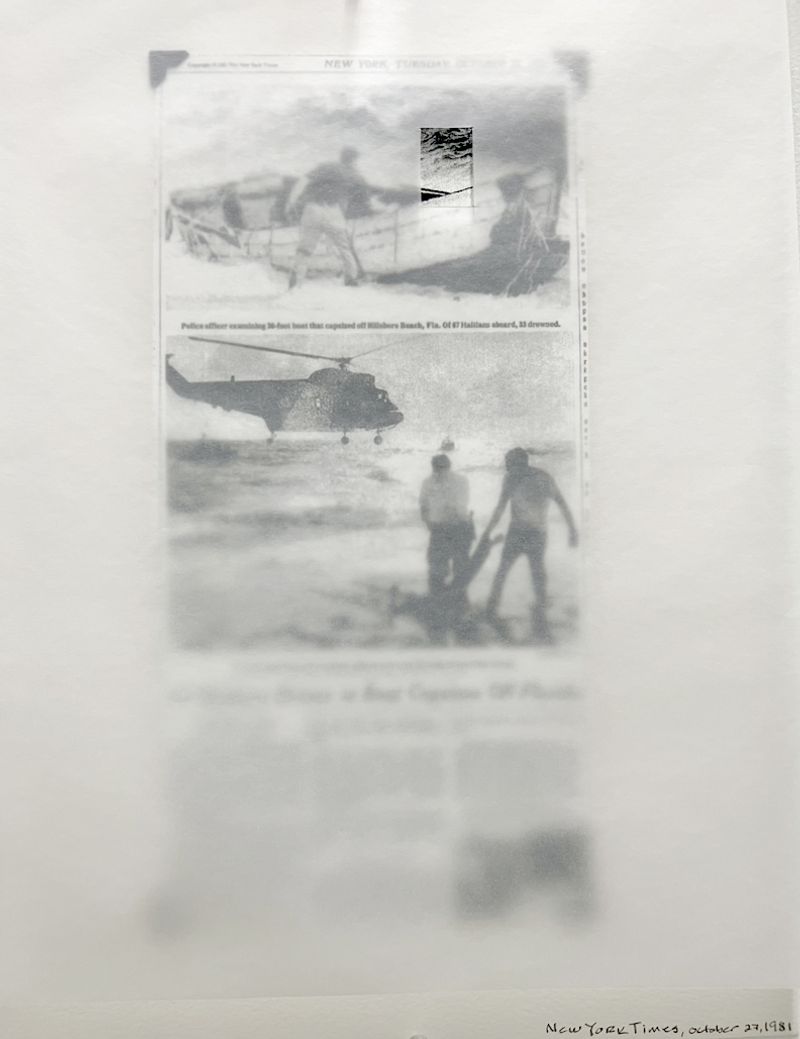 © Vivian Poey - Haitian boat capsizes off Florida coast, 33 Haitians die, 1981, New York Times