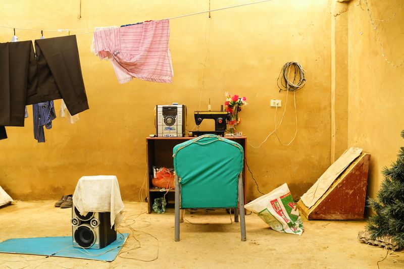© Ana Vallejo - The interior of Miguel Navas's house. 60 years old. He was displaced by armed forces from Granada, Meta thirty years ago.